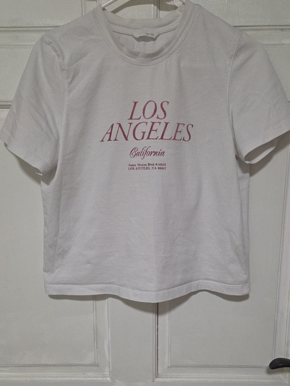 Zara Los Angeles California Santa Monica Blvd. #10250 Classic Design Graphic Tee